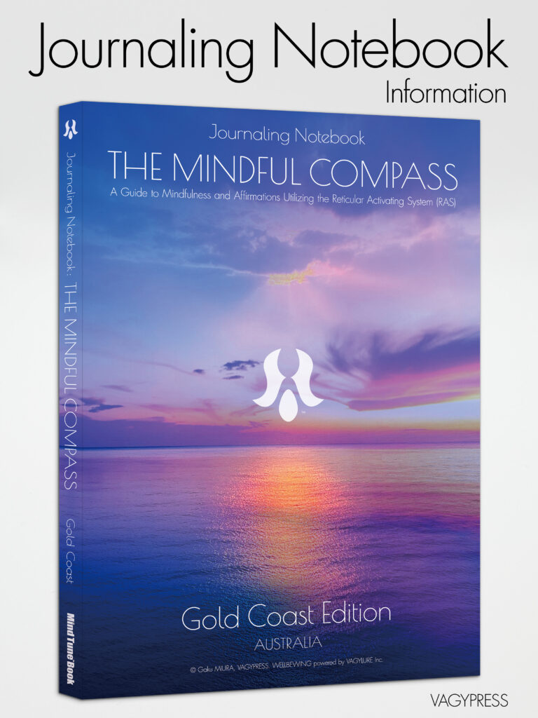 Journaling Notebook: THE MINDFUL COMPASS - A revolutionary journaling tool backed by the neuroscientific principle of the Reticular Activating System (RAS).